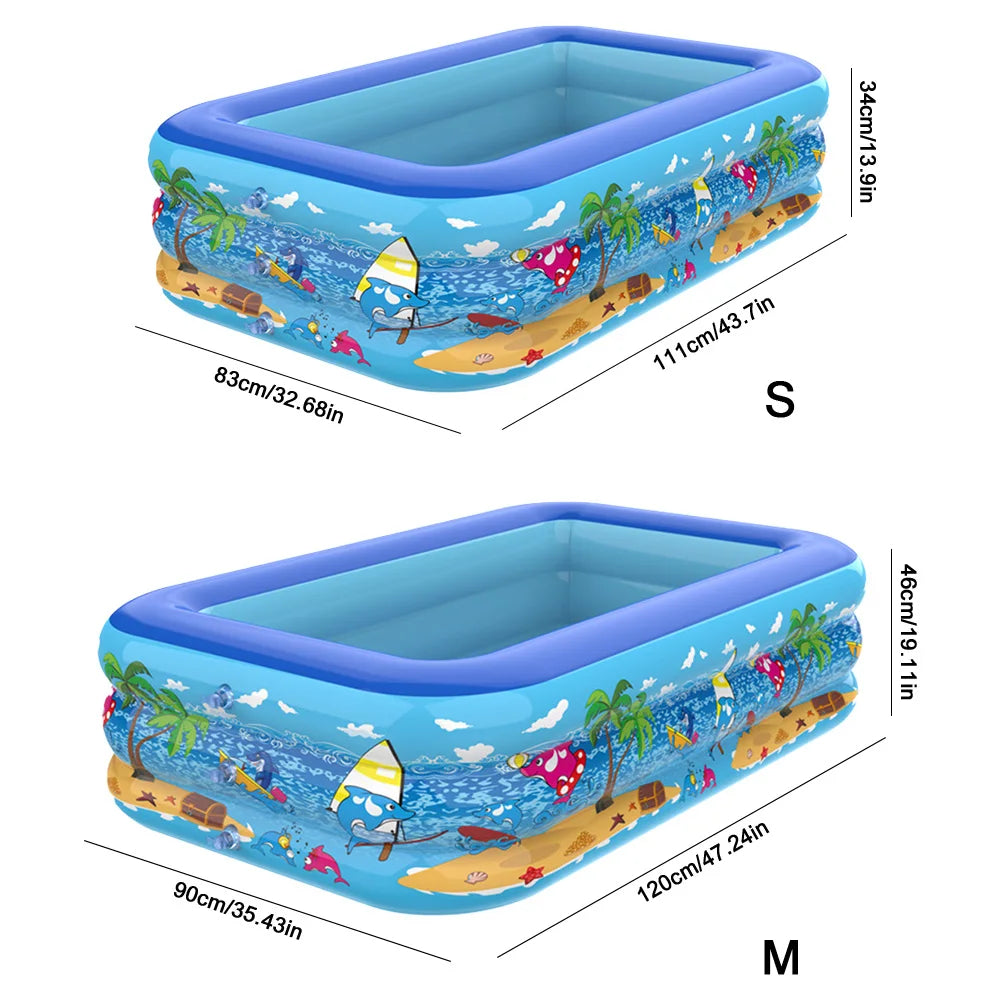 Inflatable Cartoon Baby Swimming Pool for Indoor & Outdoor Play