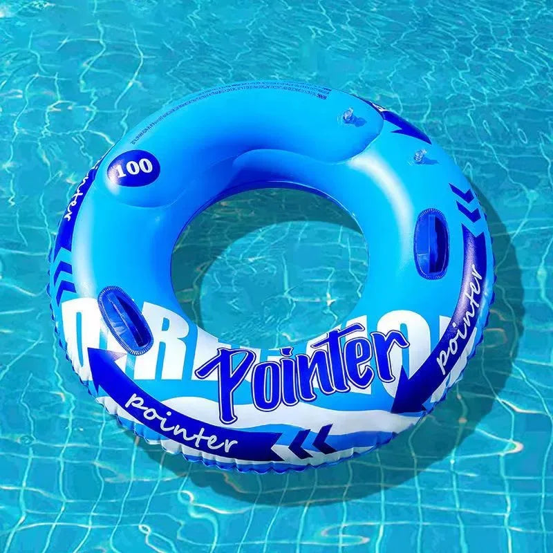 Double Airbag Swimming Ring Anti-Roll Inflatable Float for Kids & Adults