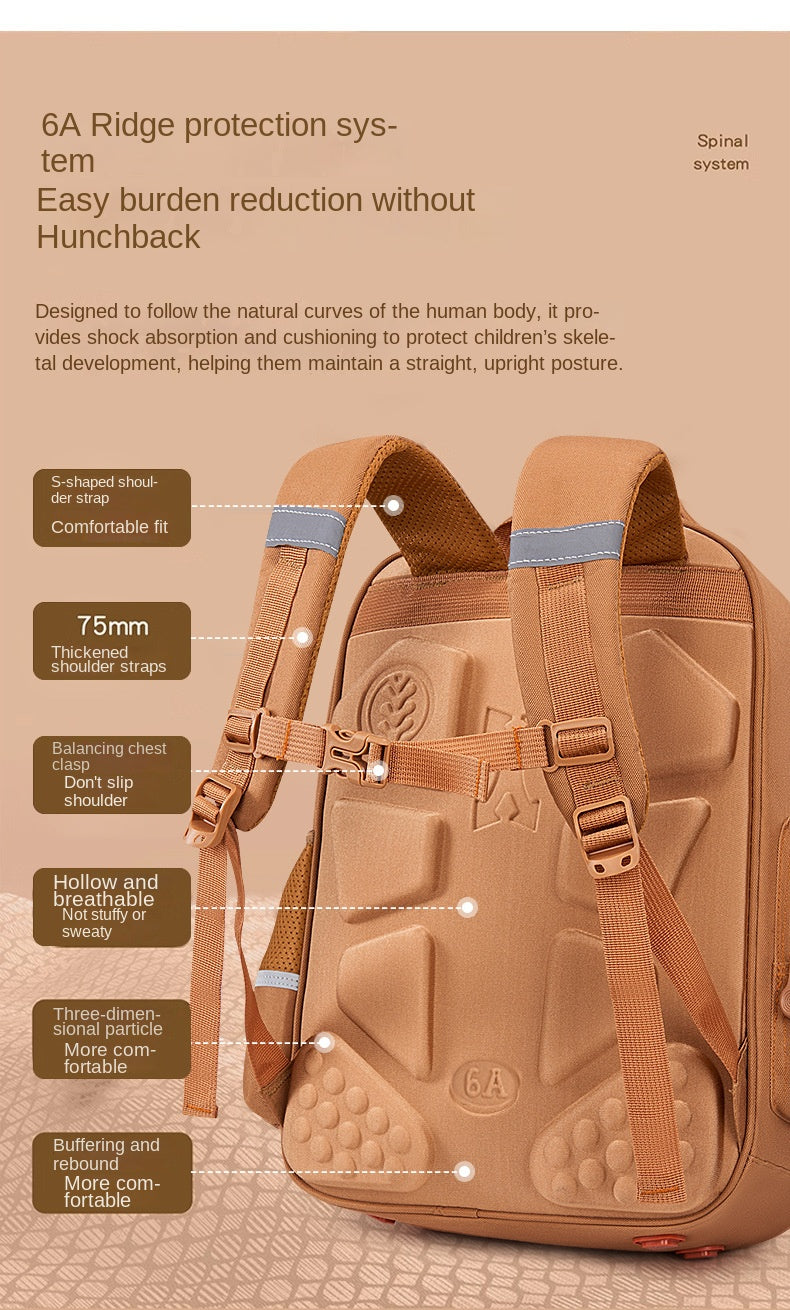 Capybara Children School Bags For Boys Girls Kids Alleviate Burden Protecting Spine Widen Straps School Backpack School Book Bag