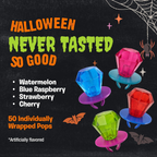 Ring Pop Halloween Candy Lollipops, 100 Count, Bulk Party Favors