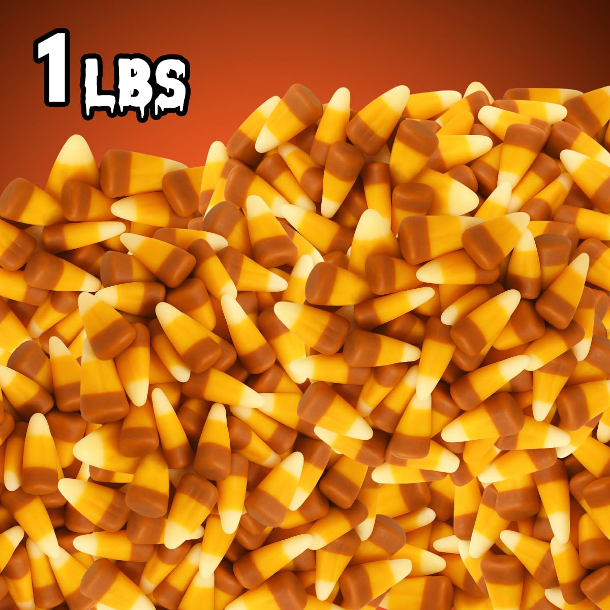 Caramel Candy Corn Candies, Pack of Halloween Candy, Bulk, 1 lb