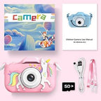 Kids Camera Toys for 3-8 Year Old Girls Boys,Children Digital Video Camcorder Camera with Cartoon Soft Cover, Best Chritmas Birthday Festival Gift for Kids