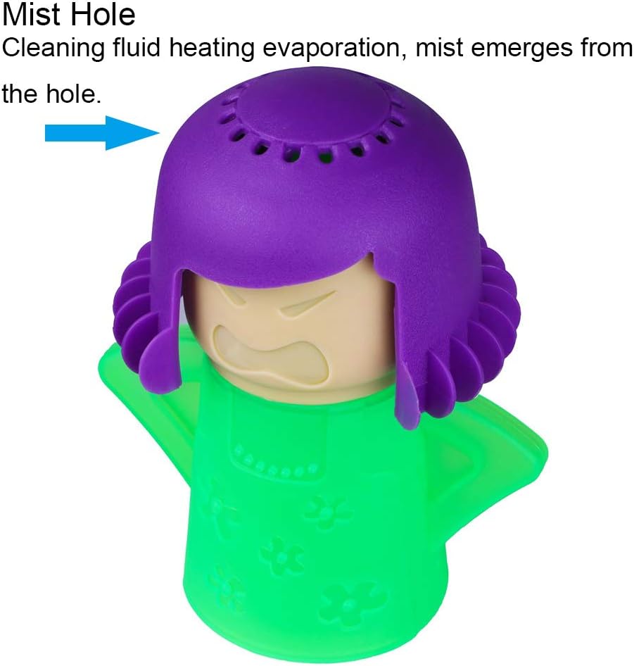Angry Mom Microwave Cleaner, Mad Mama Microwave Steam Cleaner, Just Add Vinegar and Water, Easily Cleans the Crud in Minutes