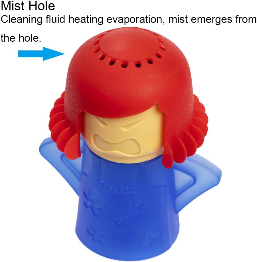 Angry Mom Microwave Cleaner, Mad Mama Microwave Steam Cleaner, Just Add Vinegar and Water, Easily Cleans the Crud in Minutes