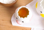 LuoCoCo Cute Egg Separator, Ceramics Vomiting Chicken Egg Yolk White Separator, Practical Household Small Egg Filter Splitter, Kitchen Gadget Baking Assistant Tool, Dishwasher Safe