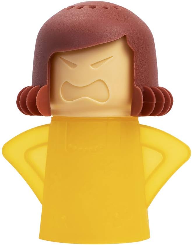 Angry Mom Microwave Cleaner, Mad Mama Microwave Steam Cleaner, Just Add Vinegar and Water, Easily Cleans the Crud in Minutes
