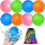 Reusable Water Balloons, Pool Beach Water Toys for Boys and Girls, Summer Toys for Kids Ages 3-12, Magnetic Water Ball for Outdoor Activities