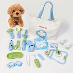 Meland Toy Doctor Kit for Girls - Pretend Play Doctor Set with Carrying Case,Stethoscope Toy & Dress Up Costume - Doctor Play Set for Girls Toddlers Ages 3 4 5 6 Year Old for Role Play Gift