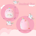 SQEQE Cat Plush Toy Unicorn Cat Stuffed Animal Cute Birthday Plushies Pillow Soft Plushie Doll Gifts for Kid Decor(Pink Caticorn, 8, 10, 14 Inch)