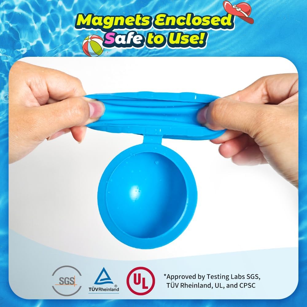 Reusable Water Balloons, Pool Beach Water Toys for Boys and Girls, Summer Toys for Kids Ages 3-12, Magnetic Water Ball for Outdoor Activities