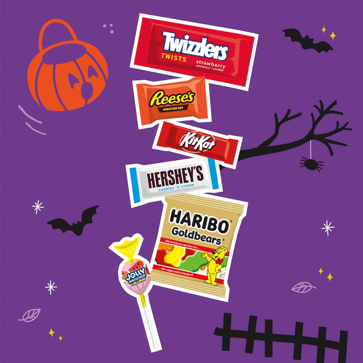 Hershey's Assorted Halloween Candy & Chocolate Bulk Variety Pack 330 count
