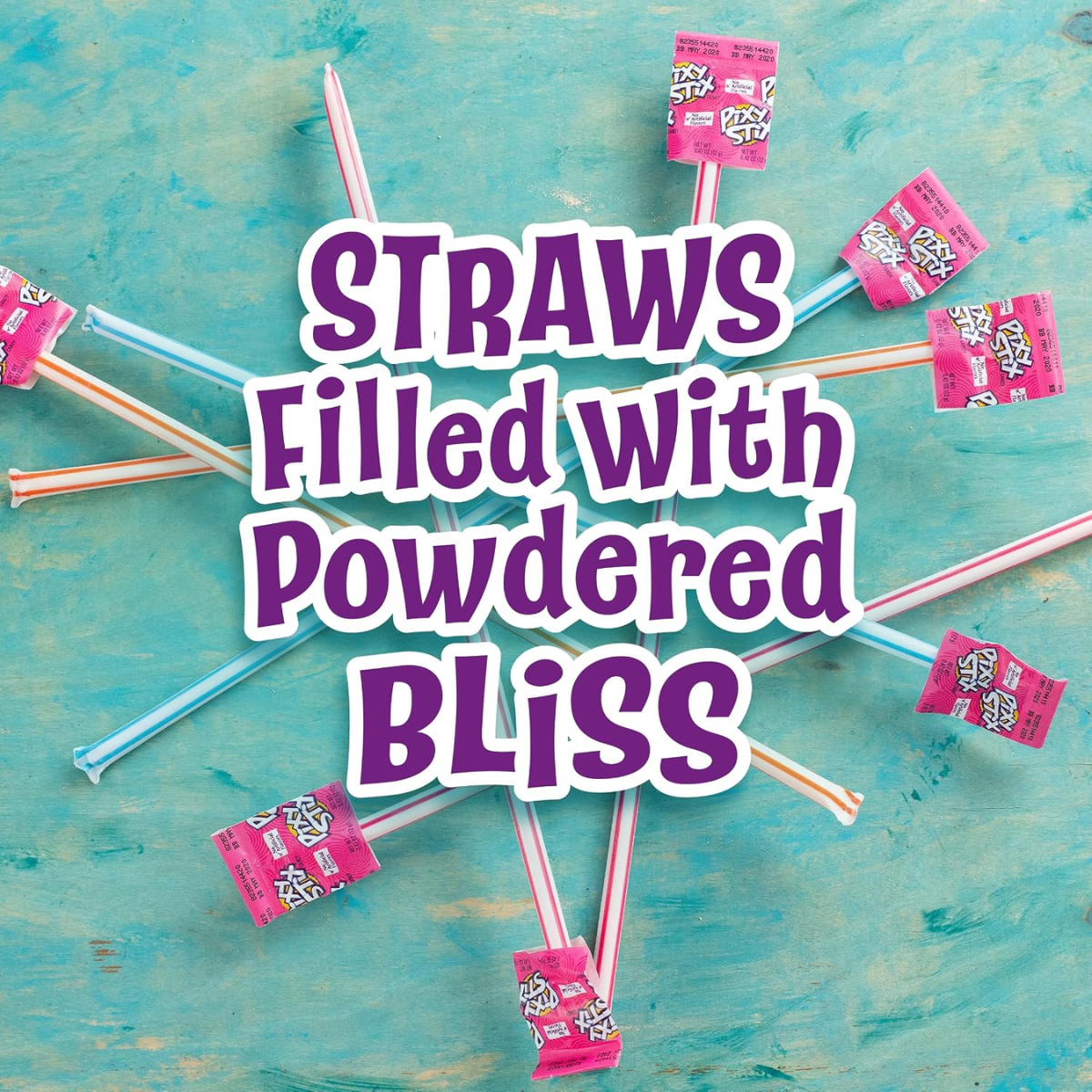 Pixy Stix Sour Candy Powder Straws, Fruit Flavor Mix, 35.7 oz, 85 Ct