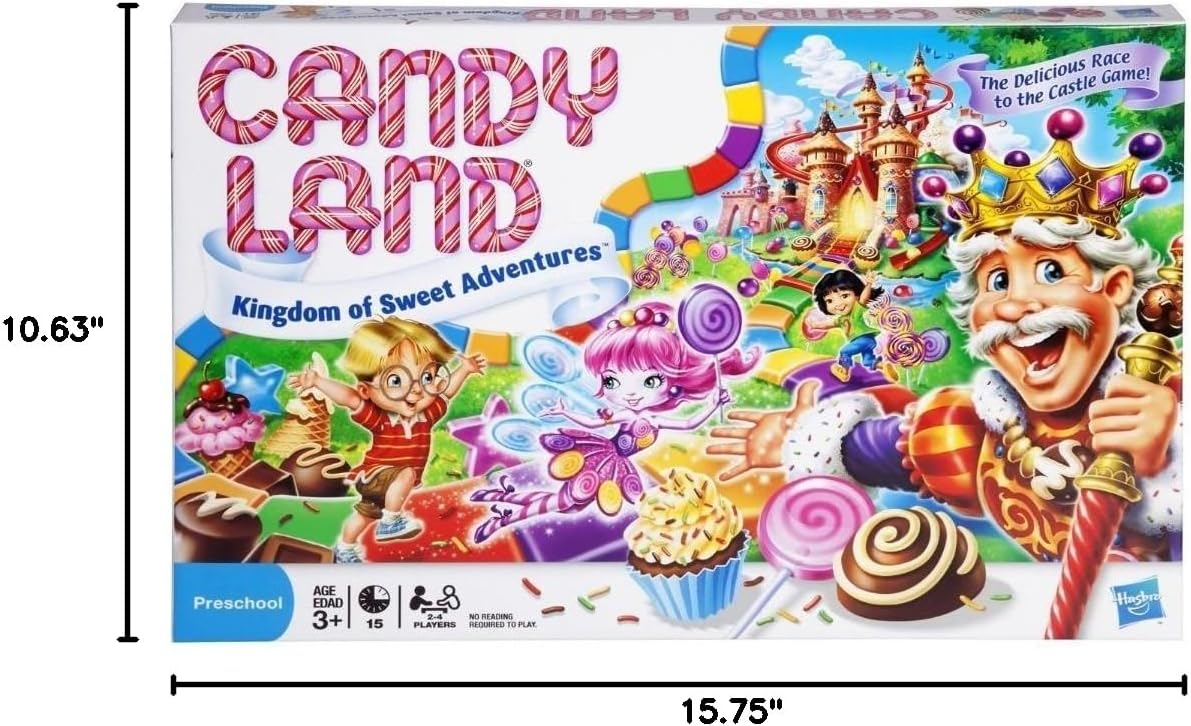 Candy Land Kingdom of Sweet Adventures Board Game for Kids, Gifts for Boys and Girls, Ages 3 & Up