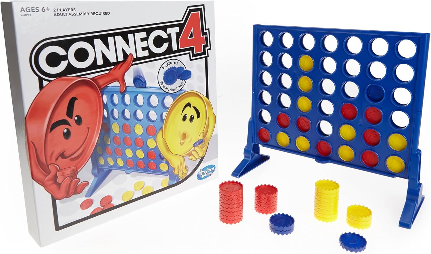 Hasbro Gaming Connect 4 Strategy Board Game for Ages 6 and Up
