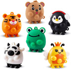 Animal Pop Suction Fidgets Toys, Toddler Travel Toys for Airplane Car Activities Essential, Party Favors for Kids, Goodie Bags Stuffers for Kids, Toddler Bath Toys, Birthday Gifts for Boy Girls