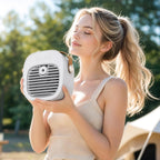 Portable Air Conditioners, 4000mAh Rechargeable Mini Air Conditioner with 3 Speeds, Quiet Desk Personal Air Cooler Fan for Bedroom, Indoor, Outdoor, Travel, and Office
