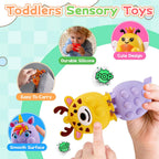 Animal Pop Suction Fidgets Toys, Toddler Travel Toys for Airplane Car Activities Essential, Party Favors for Kids, Goodie Bags Stuffers for Kids, Toddler Bath Toys, Birthday Gifts for Boy Girls