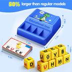 Montessori Matching Letter Game Toys for 3 4 5 Year Old Boy Girl Gifts Kids | Early Educational Learning Spelling Toys for Toddler, Preschool, Bigger Size, Storage Function, Christmas Birthday Gifts