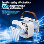 Portable Air Conditioners, 4000mAh Rechargeable Mini Air Conditioner with 3 Speeds, Quiet Desk Personal Air Cooler Fan for Bedroom, Indoor, Outdoor, Travel, and Office