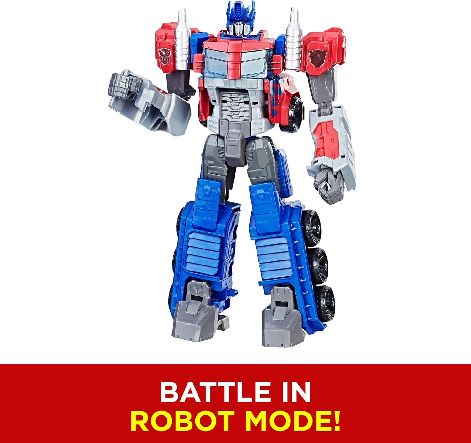 Toys Heroic Optimus Prime Action Figure - Timeless Large-Scale Figure, Changes into Toy Truck - Toys for Kids 6 and Up, 11-inch