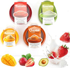 Winb Set of 4 Reusable Fruit and Veggie Savers - Ideal for Avocados, Tomatoes, Apples, Garlic, Onions, and More