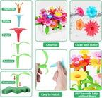 CENOVE Birthday Toys Gift for 3 4 5 6 7 Year Old Girls and Boys,Flower Garden Building Toy with Carry Box, STEM Toys for Preschool Children Educational Activity Toys