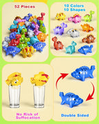 Alphabet Learning Toys for Toddlers Kids 3-5, 10 Unique Animals | Child-Friendly Design | Learning Feels Like Play | Fine Motor Toys | Perfect Toddler Gift