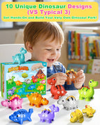 Alphabet Learning Toys for Toddlers Kids 3-5, 10 Unique Animals | Child-Friendly Design | Learning Feels Like Play | Fine Motor Toys | Perfect Toddler Gift
