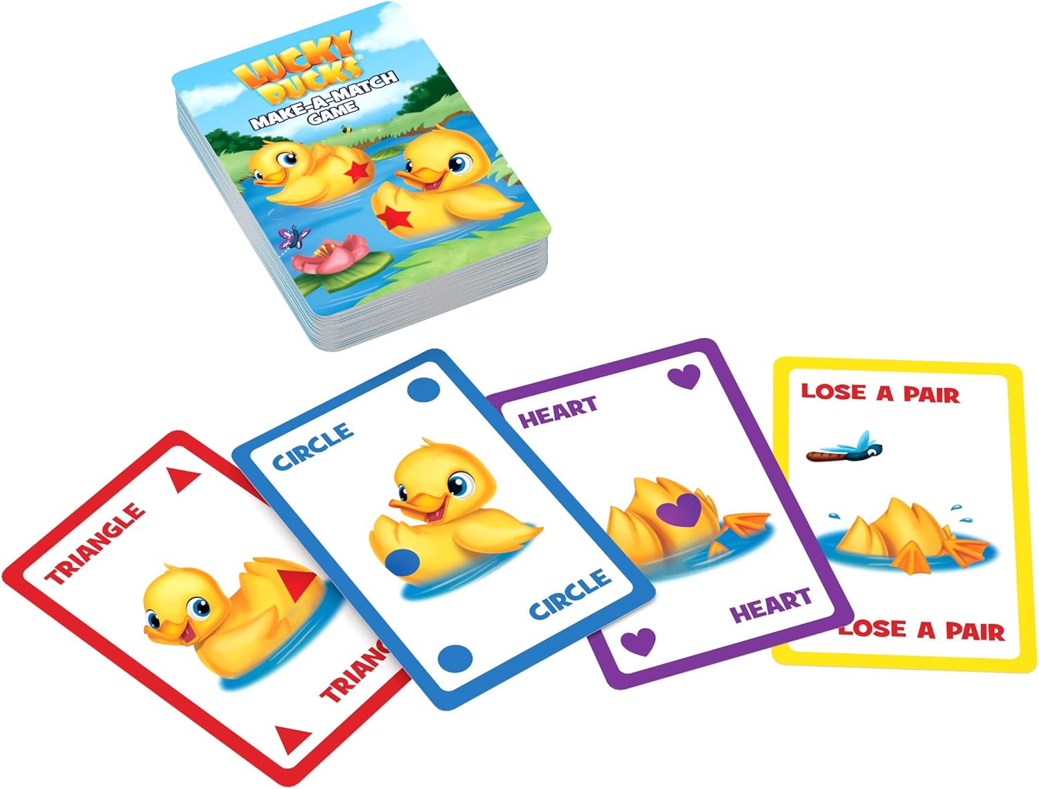 Amazon Exclusive Bonus Edition Let's Go Fishin' with Lucky Ducks MAM Card Game | 1-4 Players, Ages 4+