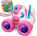 Unicorn Toys for Girls Age 3-12,Cute Heart & Wings Design Kids Binoculars with Bird Watching Manual,Toddler Toys,Kids Stocking Stuffers,3 4 5 6 7 8 9 10 11 12 Year Old Girl Christmas Birthday Gifts