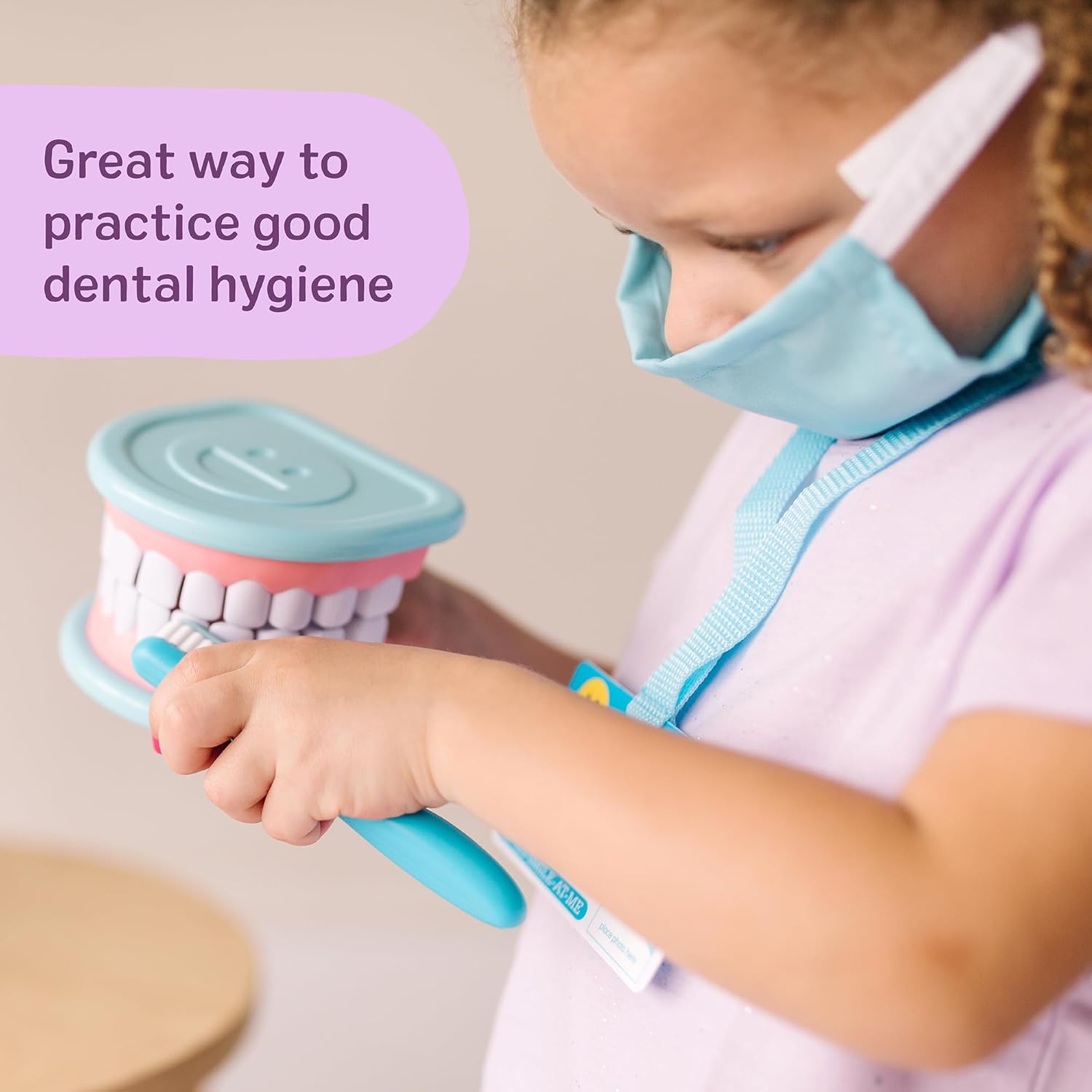 Super Smile Dentist Play Set, 25-Piece Dentist Kit with Oversized Teeth, Large Tools & Accessories, Kids Toys for Girls & Boys 3+