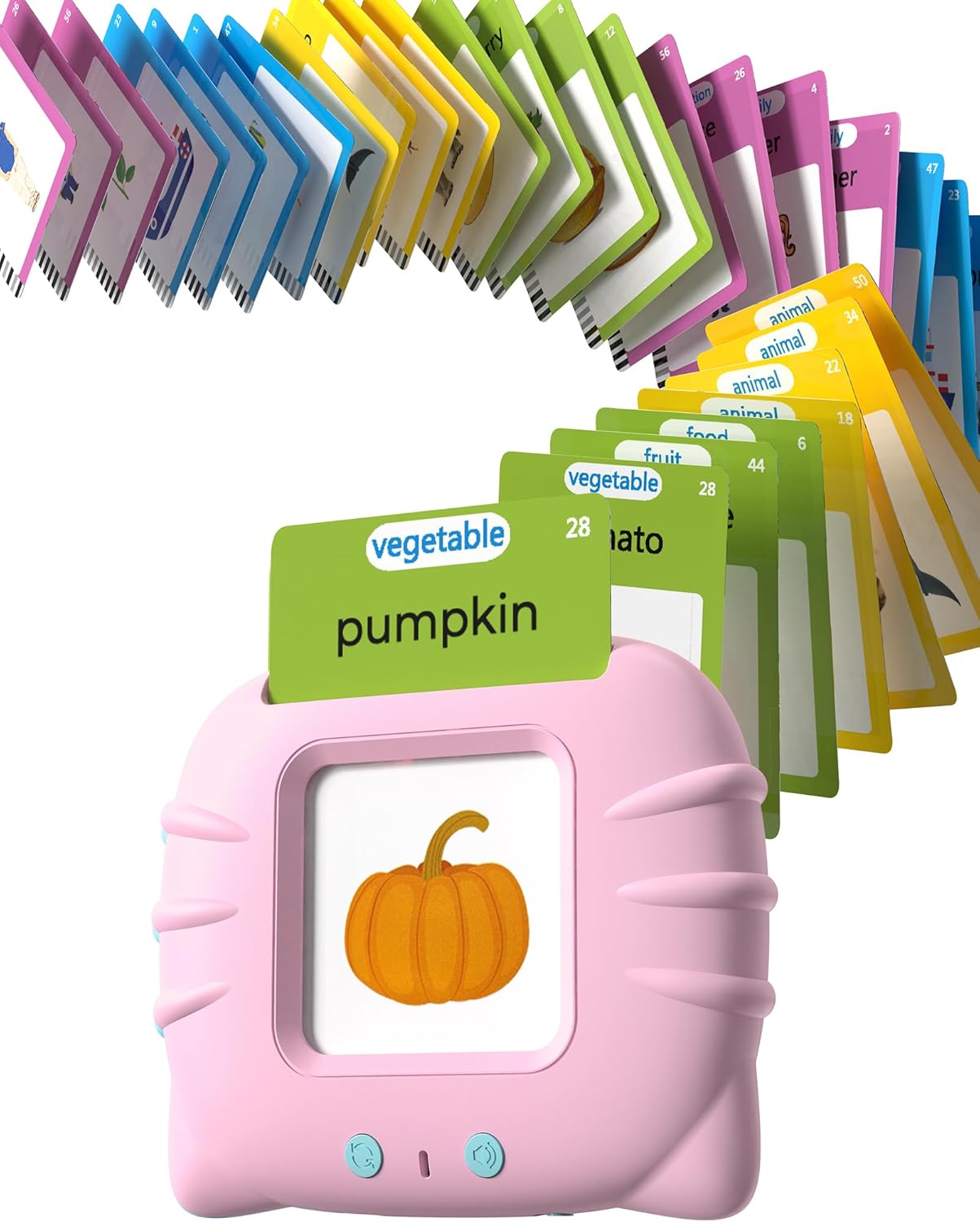 Airbition, Talking Flash Cards for Toddler 1 2 3 4 Year Olds, Language Learning Toys, Pocket Speech Therapy Toys, Montessori Tools with 31 Themes, Children's Sensory Device