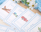 Boy Watercolor Milestone Cards - My First Monthly Milestone Cards,Blue Boy 12 Monthly Newborn Photos