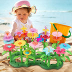 CENOVE Birthday Toys Gift for 3 4 5 6 7 Year Old Girls and Boys,Flower Garden Building Toy with Carry Box, STEM Toys for Preschool Children Educational Activity Toys