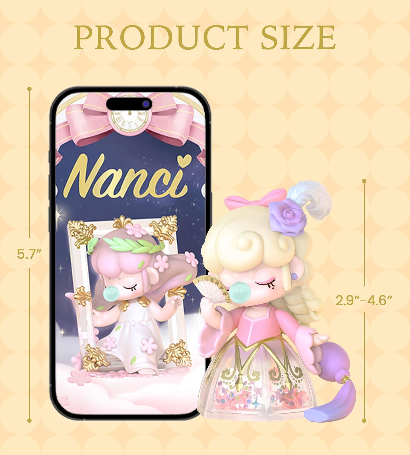 Rolife Nanci Blind Box Action Figure Toys-Fantasy Museum-Cute Kawaii Mini Dolls 3.5" Collectable Figurines Birthday Gifts, 1PC
