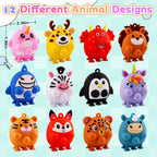 Animal Pop Suction Fidgets Toys, Toddler Travel Toys for Airplane Car Activities Essential, Party Favors for Kids, Goodie Bags Stuffers for Kids, Toddler Bath Toys, Birthday Gifts for Boy Girls
