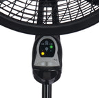 Lasko Oscillating Cyclone Pedestal Fan with Remote Control - Cooling Standing Fan for Bedroom, Living Room, and Home Office - Adjustable Height - 3 Quiet Speeds - 1843 - 18" Blade Diameter - Black