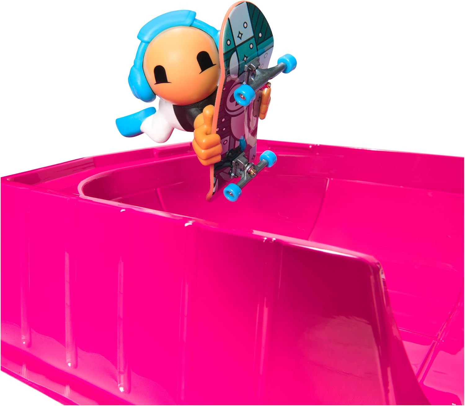 TECH DECK SK8 Crew Fun Box Transforming Skate Park Playset | Portable Box with Ramps & Rails, Includes 4 Fingerboards & 5 SK8 Crew Figures, Toy Skateboard Playset Gifts for Kids Ages 5+