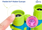 Binoculars for Kids, Girls or Boys Real Kids Binoculars in Vibrant - Includes Sticker Book with 40 Bird Species - Small Toys for Toddlers