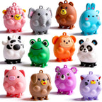Animal Pop Suction Fidgets Toys, Toddler Travel Toys for Airplane Car Activities Essential, Party Favors for Kids, Goodie Bags Stuffers for Kids, Toddler Bath Toys, Birthday Gifts for Boy Girls
