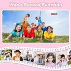 Kids Camera Toys for 3-8 Year Old Girls Boys,Children Digital Video Camcorder Camera with Cartoon Soft Cover, Best Chritmas Birthday Festival Gift for Kids