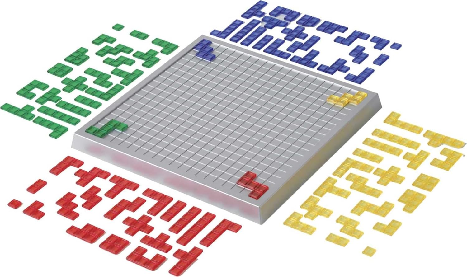 Blokus XL Board Games for Family Night, Brain Games for 2 to 4 Players, Oversized Board and Pieces | Classic Strategy Play with "Just One Rule," featuring Oversized Board and Pieces