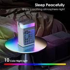 Portable Air Conditioner, Cooling Fan 3 Speeds & 3 Modes Personal Cooling Fan Mini Air Conditioner Fan with Remote, 1500ML Water Tank, Night Light, No battery, for Home Office Bedroom