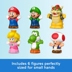Little People Toddler Toy My Mario 6-Piece Character Figure Set for Preschool Pretend Play Kids Ages 18+ Months