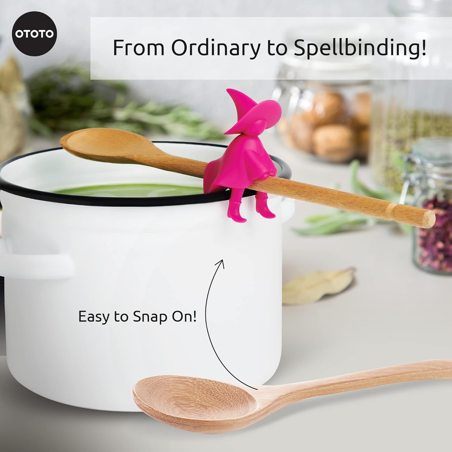 OTOTO Funny Spoon Holder - Spoon Rest for Stove Top - Cooking Gadgets, Gifts, Cute Kitchen Accessories, Funny Gifts, Random Stuff