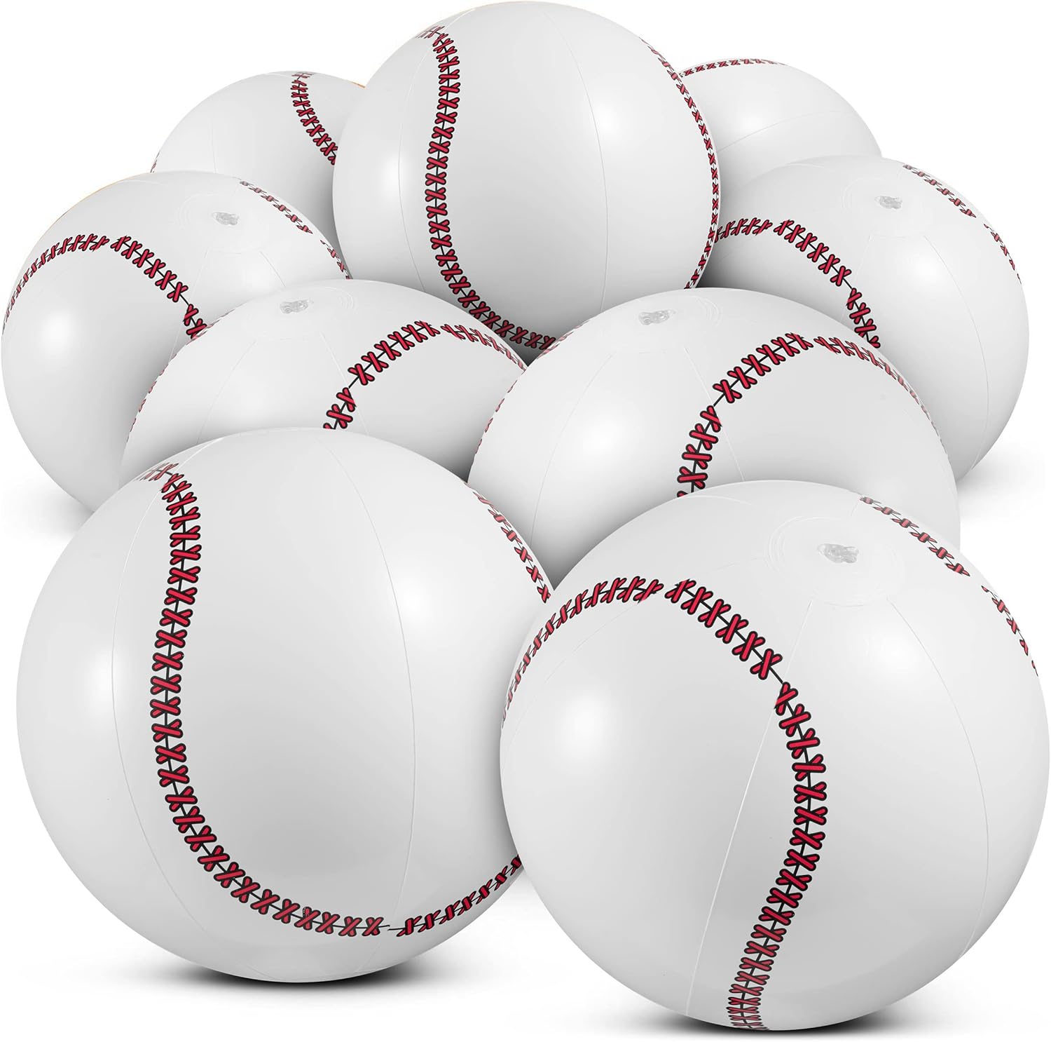 Inflatable Balls (Pack of 12) 16-inch, Beach Balls Bulk for Beach Toys & Birthday Party Decorations & Party Favors for Kids, Goodie Bags Stuffers