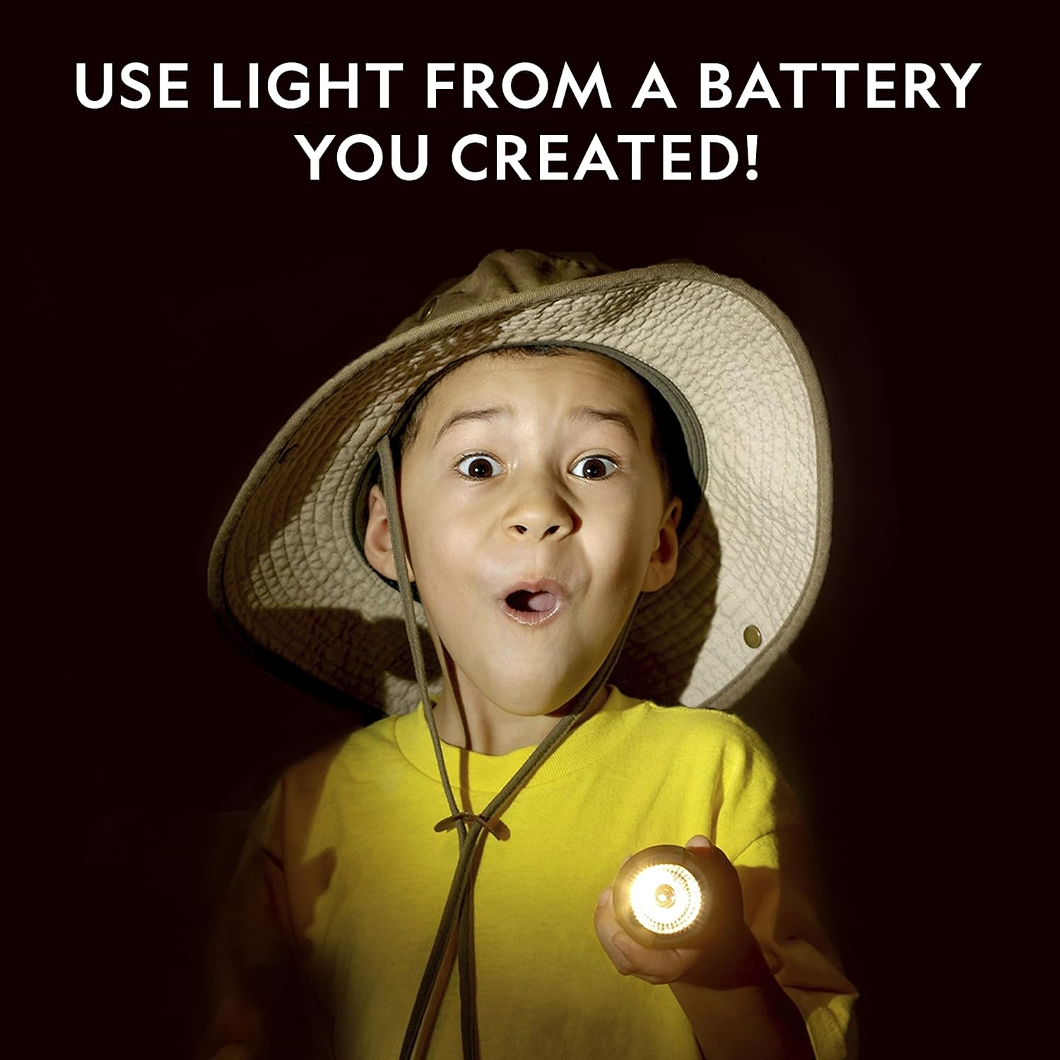 National Geographic Battery Making Kit - Potato Clock and Penny Powered Flashlight Science Kit, 2 Electricity STEM Projects for Kids, Electrical Circuit Toy for Boys and Girls
