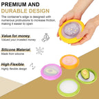 Winb Set of 4 Reusable Fruit and Veggie Savers - Ideal for Avocados, Tomatoes, Apples, Garlic, Onions, and More