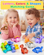 Alphabet Learning Toys for Toddlers Kids 3-5, 10 Unique Animals | Child-Friendly Design | Learning Feels Like Play | Fine Motor Toys | Perfect Toddler Gift