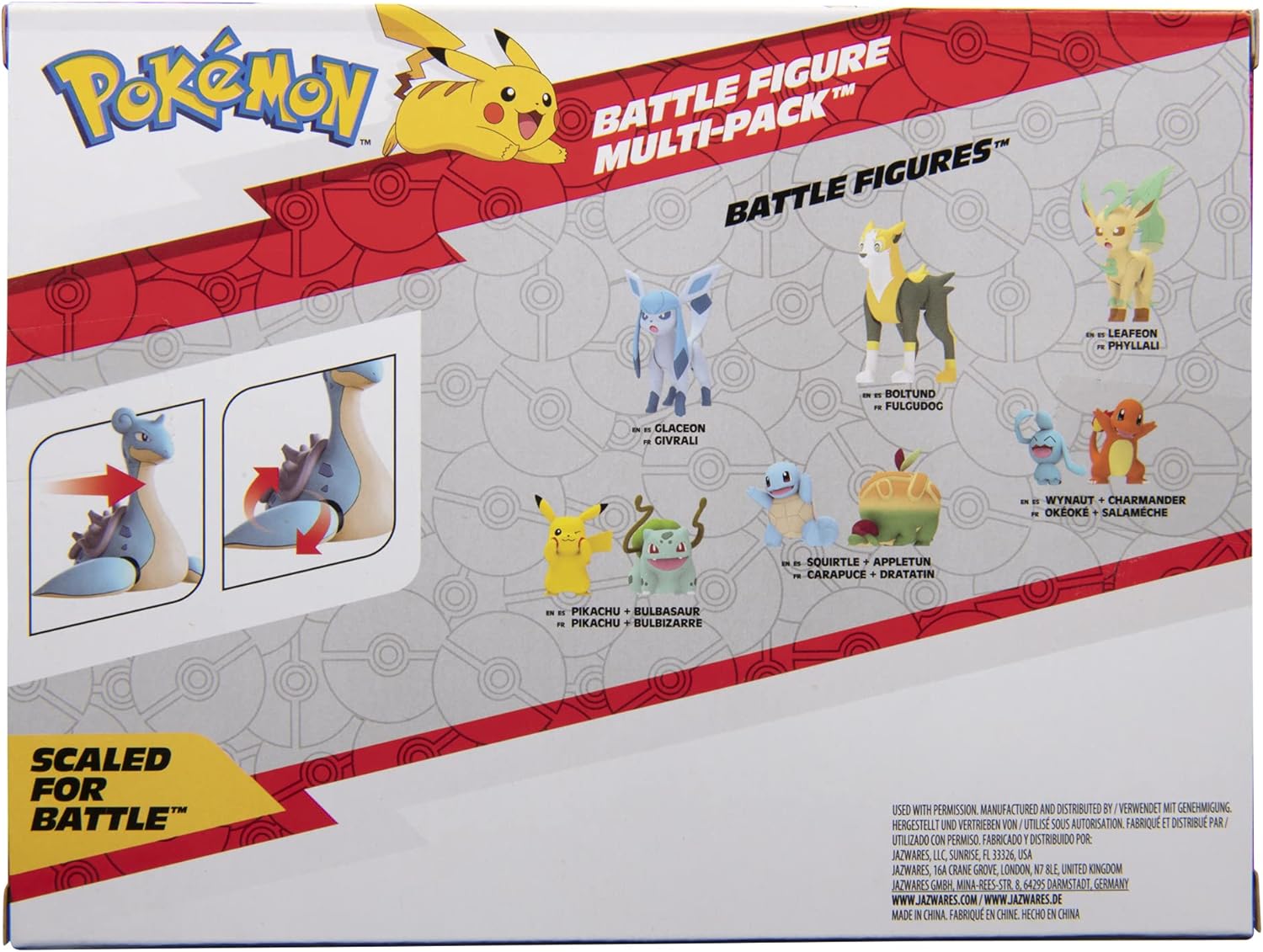 Pokemon Battle Figure 3 Pack - Features 2-Inch Togedemaru and Raichu and 3-Inch